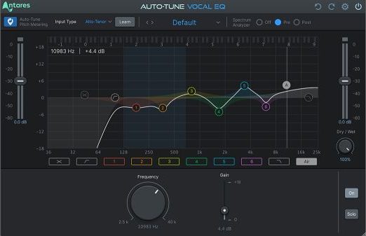 人声动态均衡效果器-Antares Auto-Tune Vocal EQ v1.1.0 CE-mac :-1