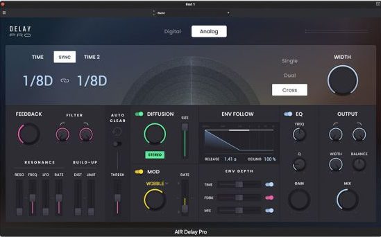 延迟效果器-AIR Music Technology AIR Delay Pro v1.0.0 R2R-win :-1