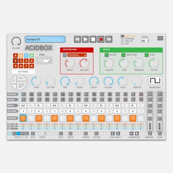 贝司合成器-Audio Blast AcidBox 2 R2R WIN-MAC-Linux :-1