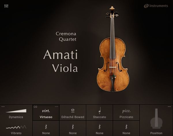 阿玛蒂中提琴音色-Native Instruments Amati Viola v1.3.0 Kontakt :-1