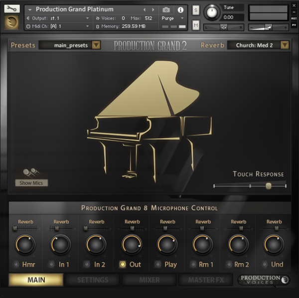 雅马哈C7三角钢琴音色-Production Voices Production Grand Gold v1.1.16 Kontakt :-1