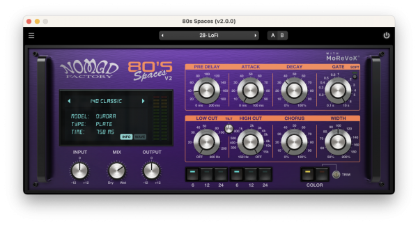 空间混响效果器-Nomad Factory 80s Spaces v2.3.0 R2R-win :-1