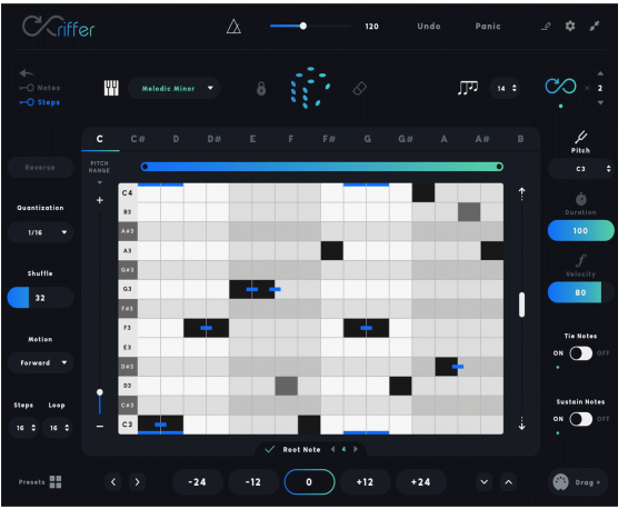 即兴演奏乐句生成插件-Audiomodern Riffer v3.1.2 U2B Mac-MORiA :-1