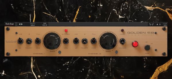 电子管前置放大器插件-Audioscape Golden 58 Preamp v1.0.4 R2R WiN-MAC :-1