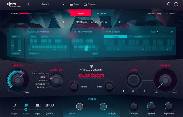 重型失真电吉他音源-uJAM Virtual Guitarist Carbon v1.2.0 MacOS-MORiA :-1