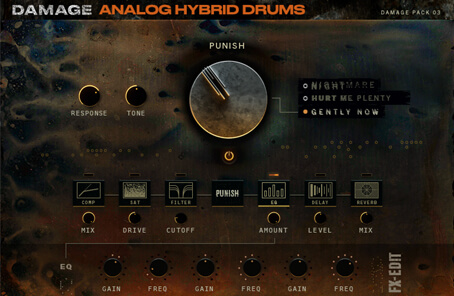 模拟合成电影打击乐音色-Heavyocity Analog Hybrid Drums Kontakt :-1