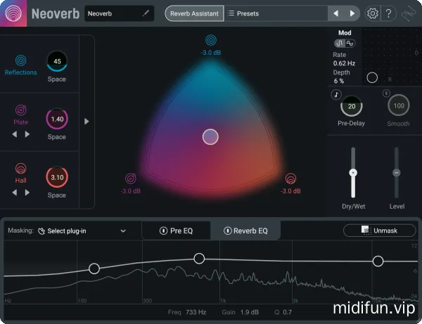 智能混响效果器 iZotope Neoverb v1.3.0 WiN-MAC-1