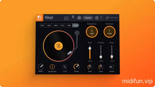 黑胶唱片模拟插件-iZotope Vinyl v1.12.1 WiN-MAC-1