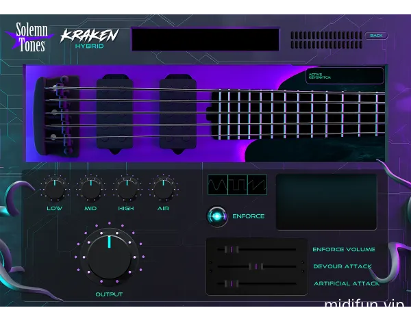 流行金属朋克电贝斯音源插件-Solemn Tones Kraken Hybrid Bass v1.4.2 WiN-MAC-1