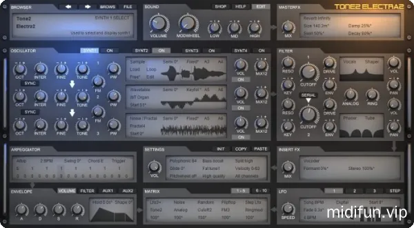 电子合成器插件-Tone2 Electra v2.6 VST MacOS-1