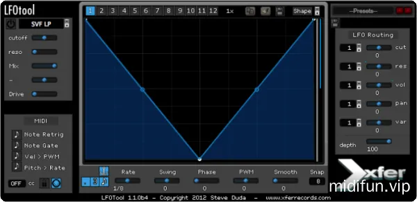 侧链压缩滤波效果器-Xfer Records LFOTool v1.768 WiN-MAC-1