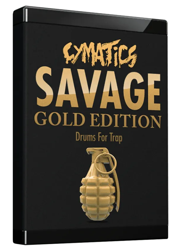 嘻哈说唱采样包 Cymatics Savage Drums For Trap Gold Edition WAV MIDI-1